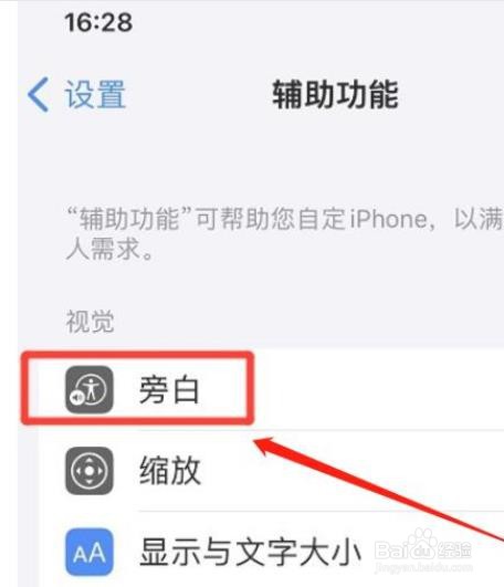 苹果手机旁白如何带描述浏览图像?