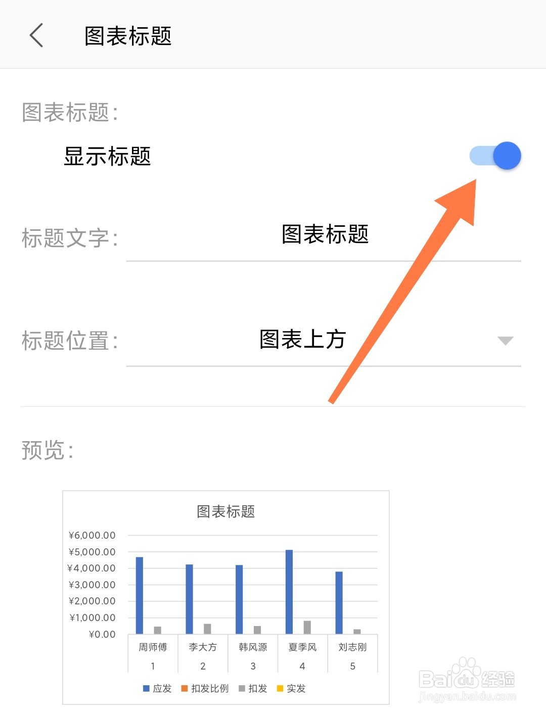 手机WPS制作表格图表时怎么隐藏图标标题