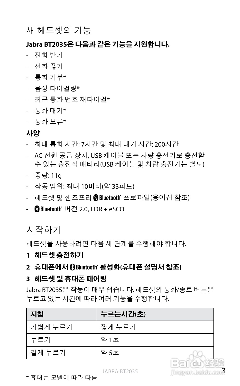 捷波朗BT2035蓝牙耳机使用说明书:[29]