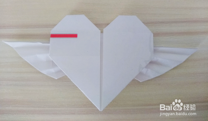 两种天使之心折纸的折法