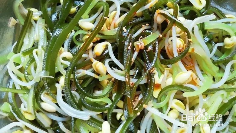 海带清炒黄豆芽