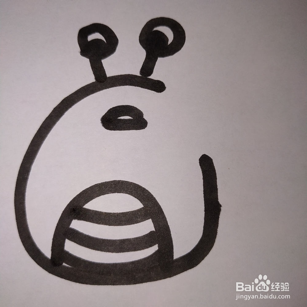 螃蟹的简笔画技法(三)