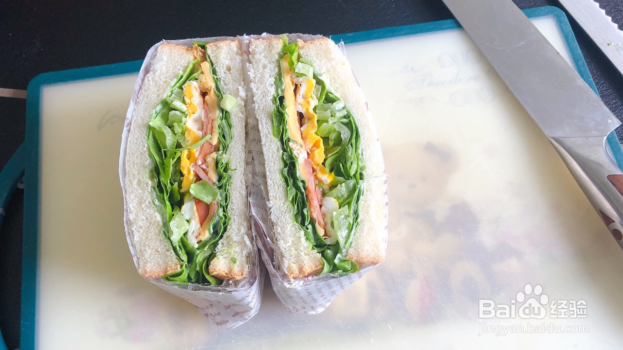 火腿鸡蛋三明治的做法