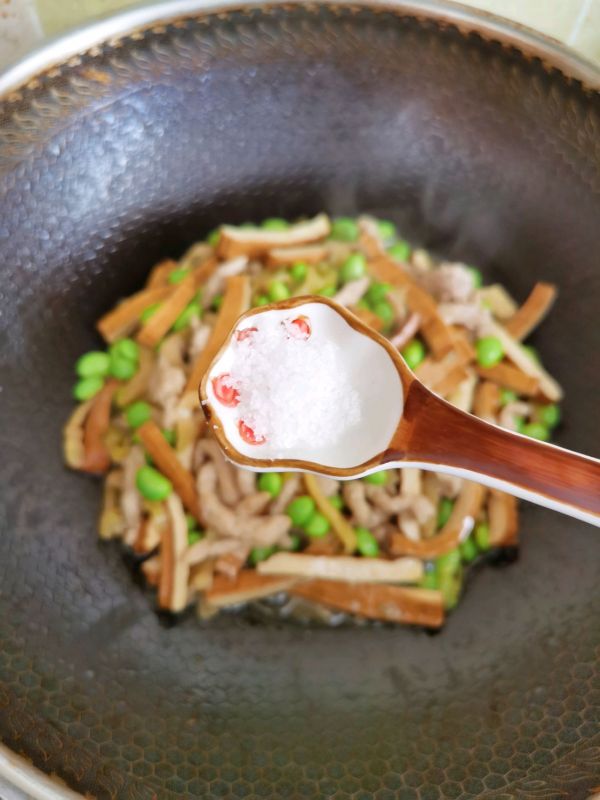 榨菜毛豆炒肉丝