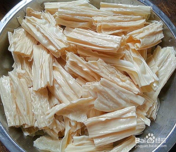 麻汁拌菠菜腐竹