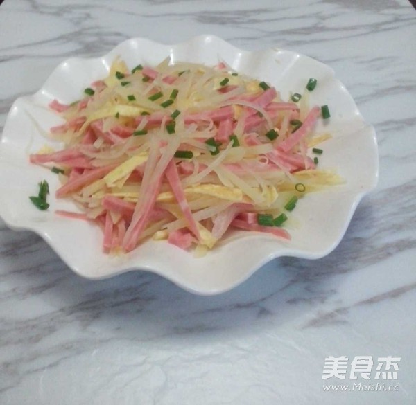 蛋皮丝凉拌土豆丝