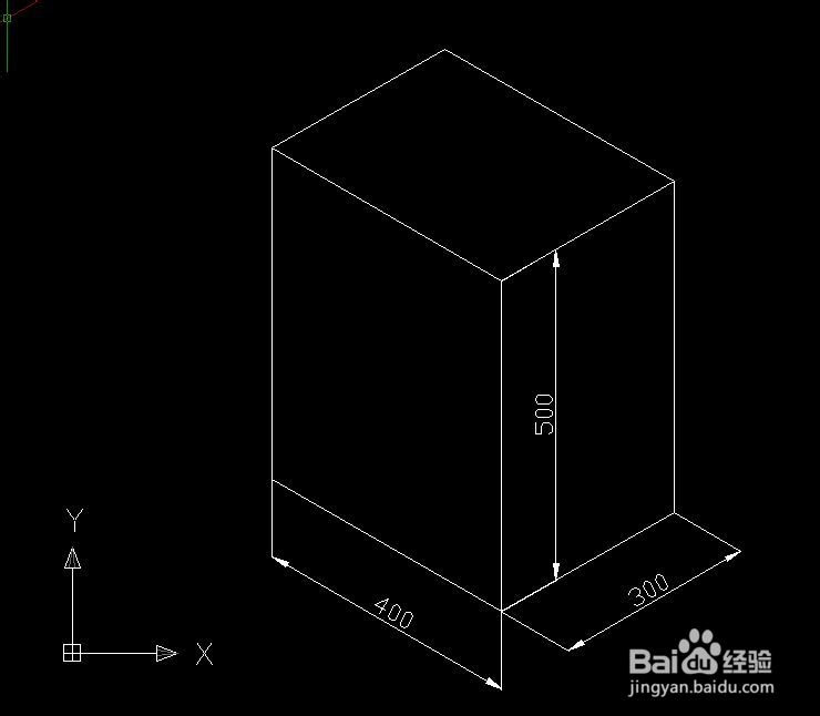 CAD轴测图画的长方体怎么标注
