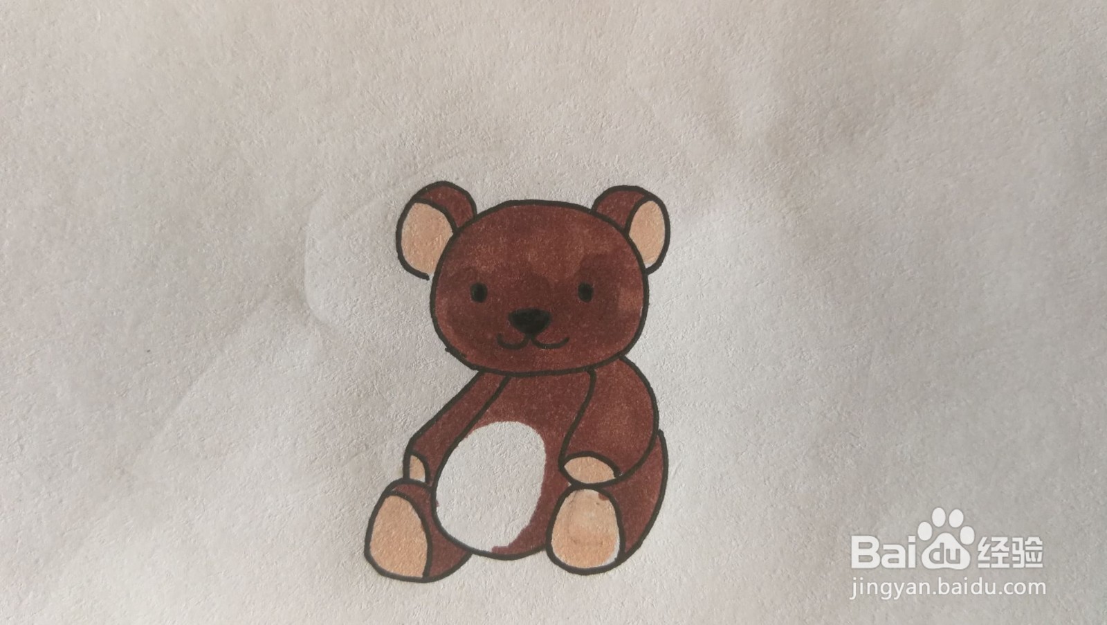 #经验分享官#小熊玩偶简笔画