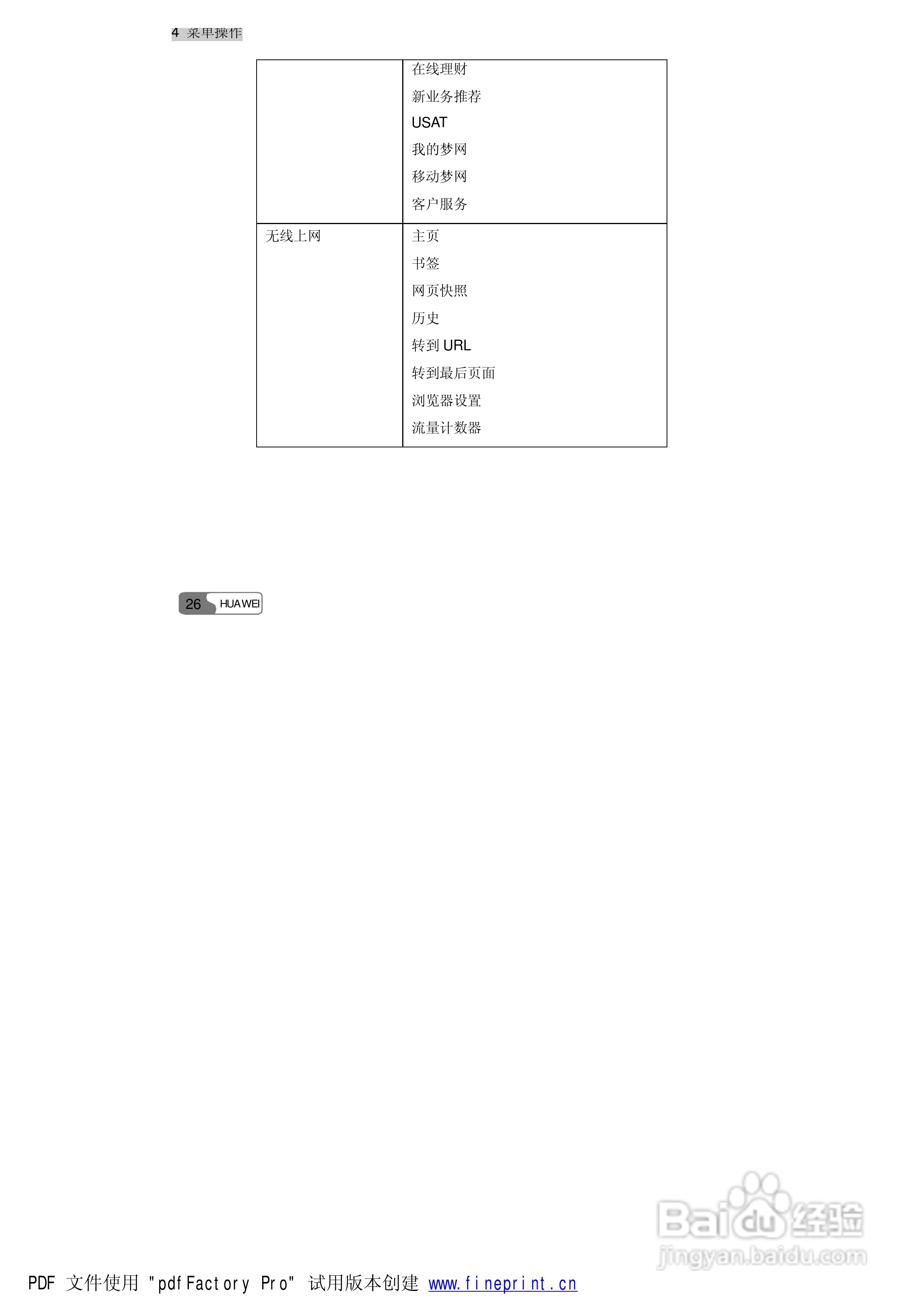 华为S660手机使用说明书:[4]