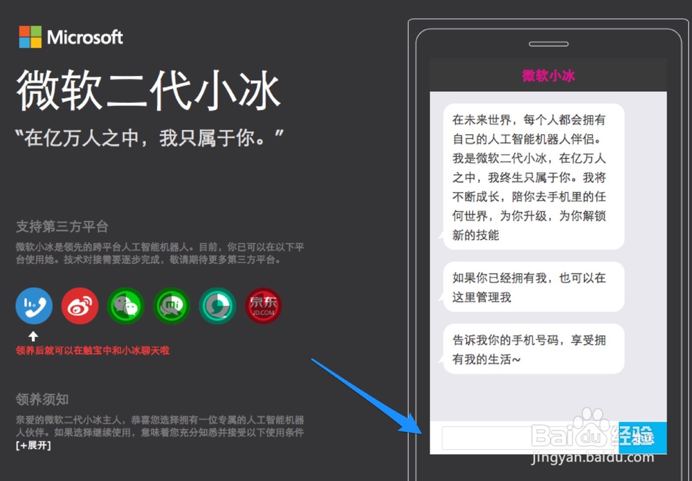 微软小冰怎么领养,微软小冰怎么升级