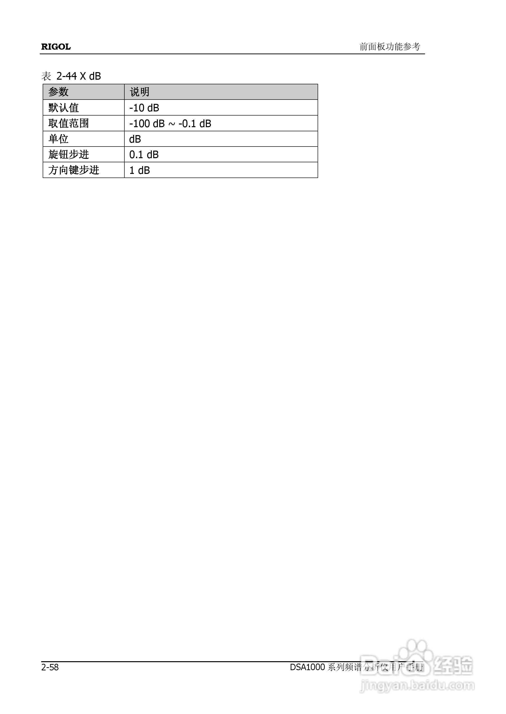 DSA1020频谱分析仪使用说明书:[11]