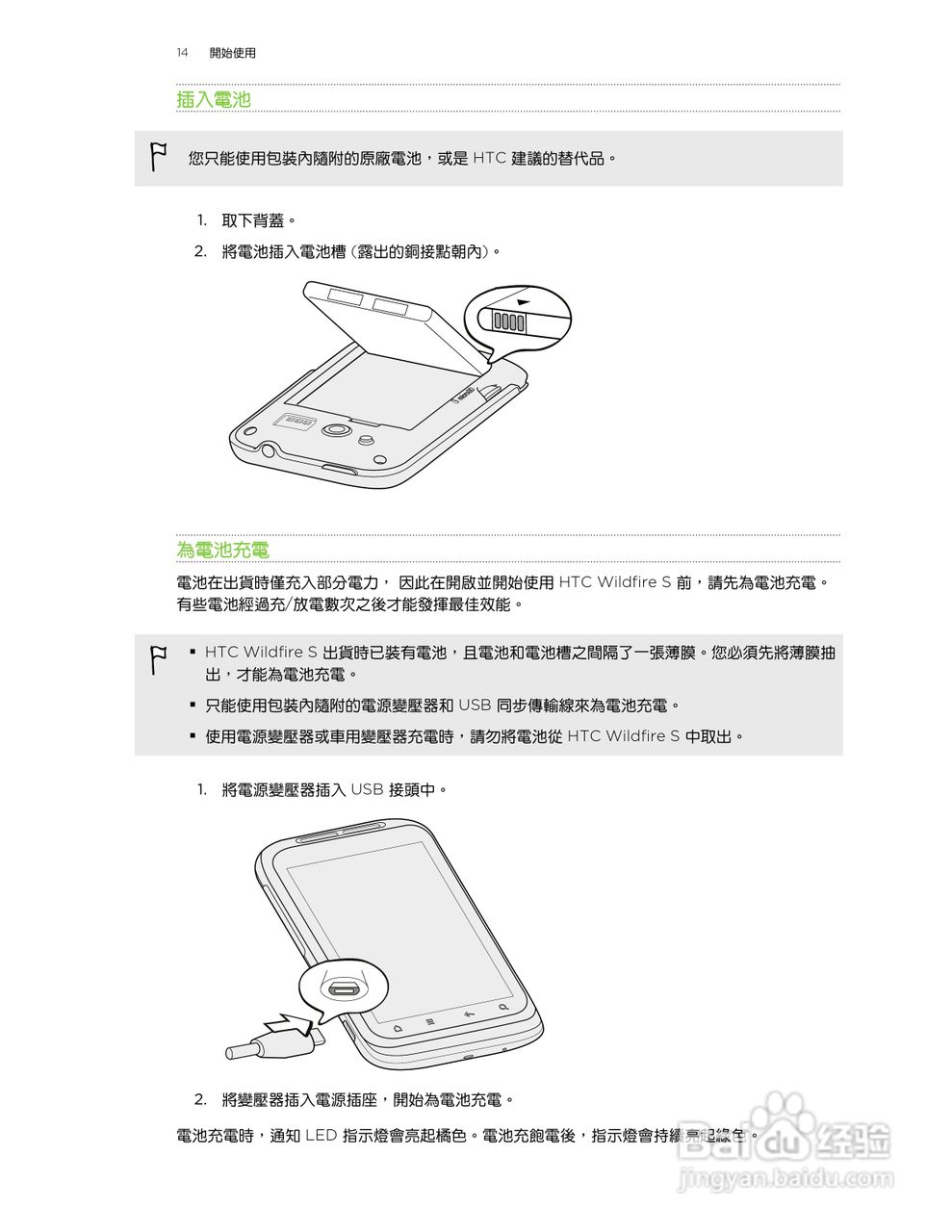 多普达 HTC Wildfire S A515c手机使用说明书:[2]