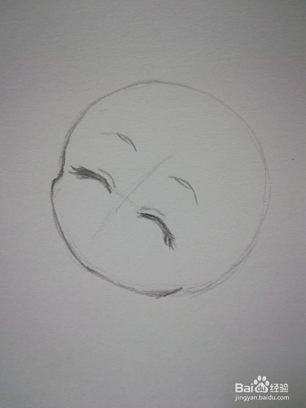 Q版动漫人物头部和五官线稿手绘教程