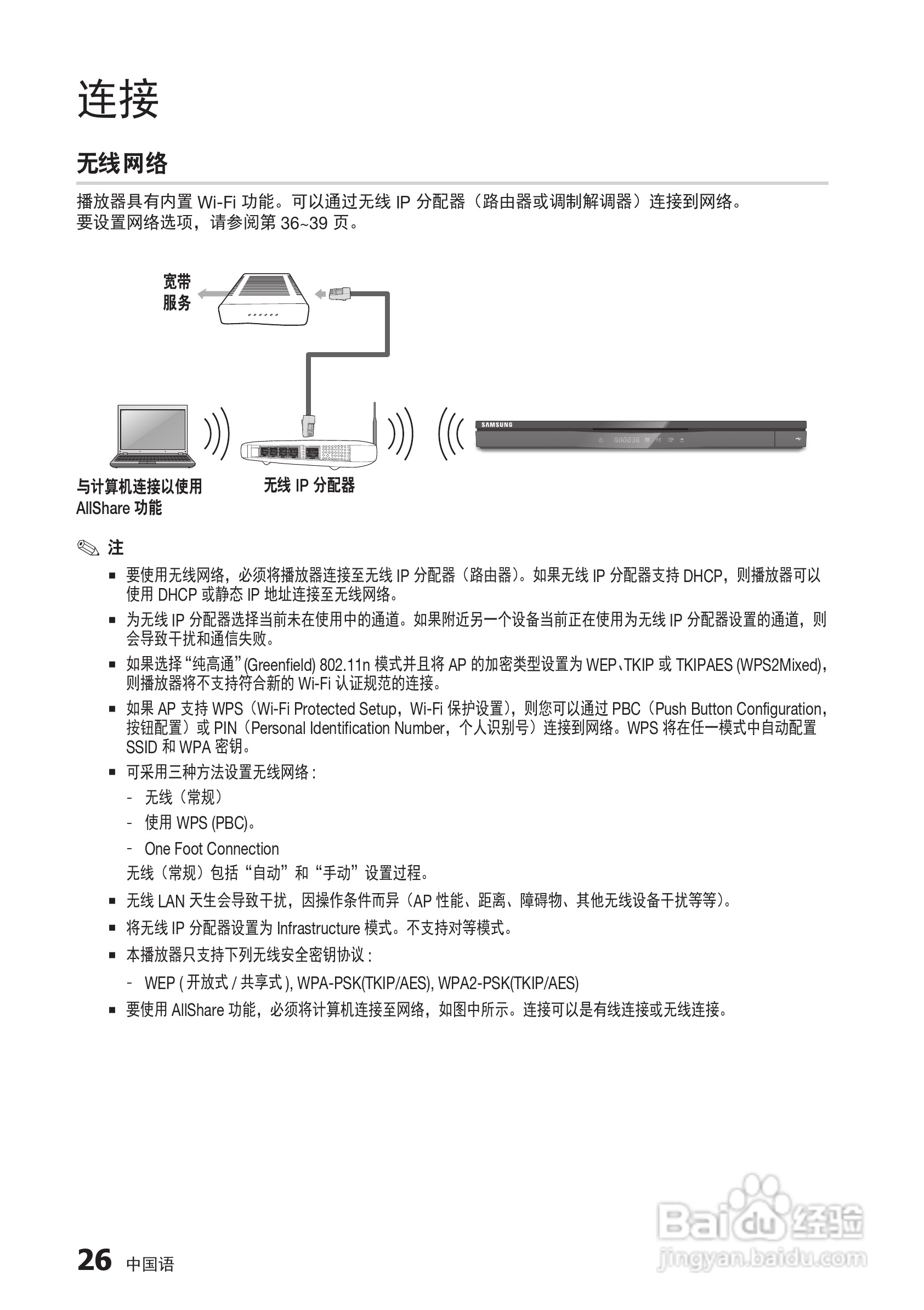 三星BD-D6500高清播放机使用说明书:[10]