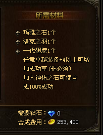 大天使之剑怎么合成二代翅膀？