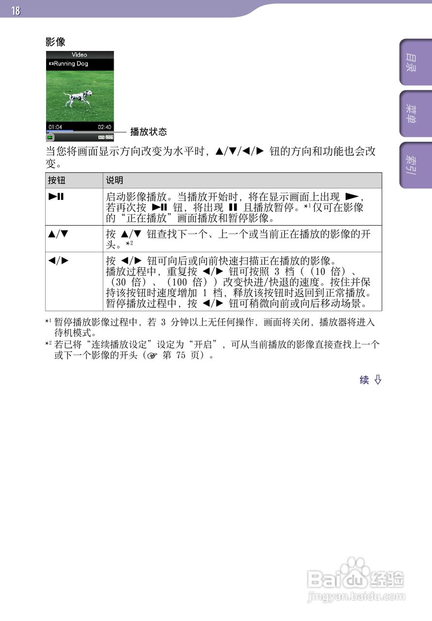 索尼NWZ-S738F MP3播放器使用说明书:[2]