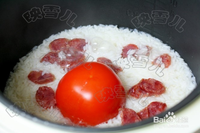 如何做电饭煲西红柿饭:整个蕃茄饭