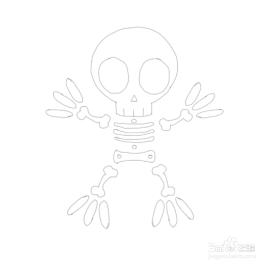 简笔画骷髅是怎么画的,怎么画骷髅