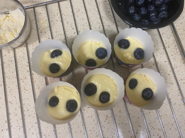 0卡甜品蓝莓玛芬蛋糕