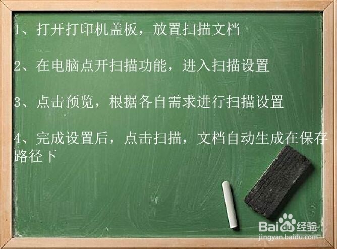 如何在佳能打印机上扫描文档