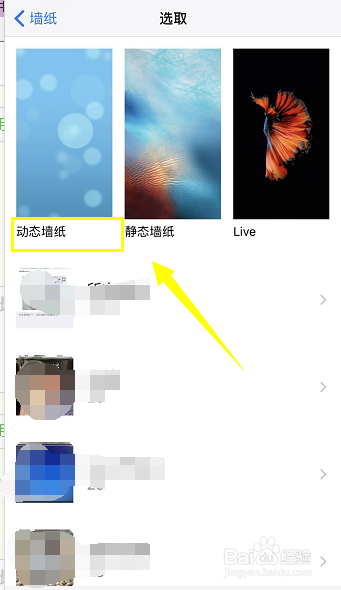 iphone8怎么设置动态壁纸