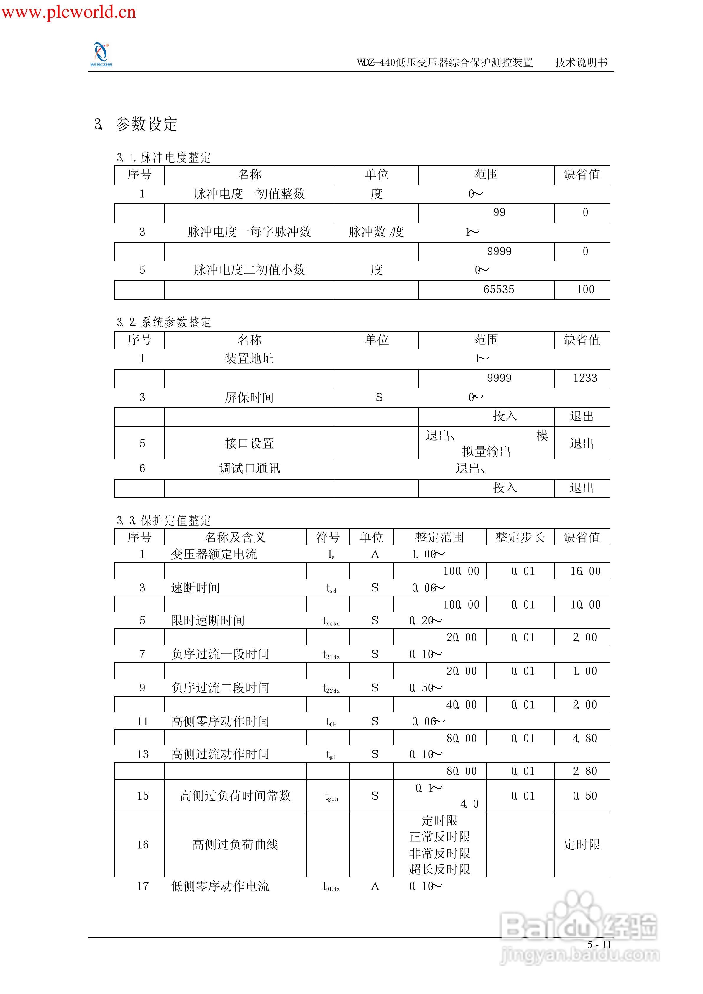 WDZ-491电压互感器保护测控装置说明书:[10]