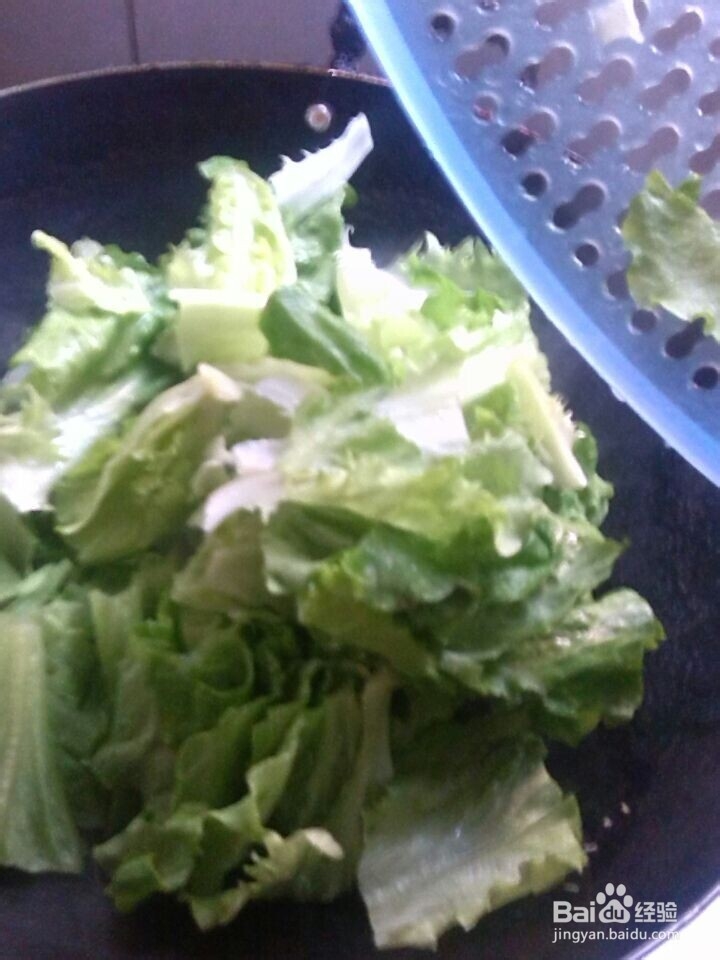 怎样制作素炒生菜