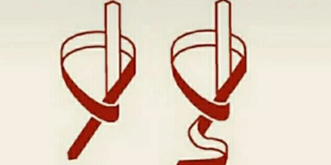 一根皮筋打结步骤