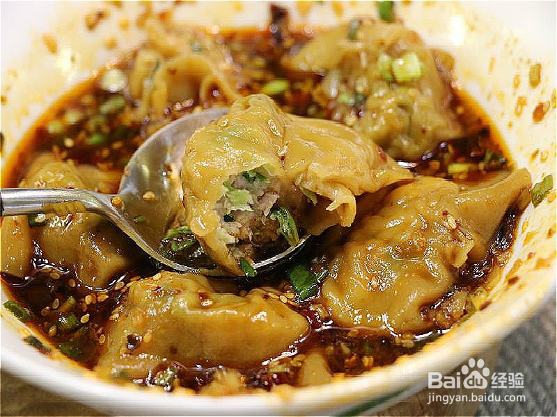 如何做红油水饺