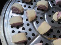 紫薯双色馒头做法