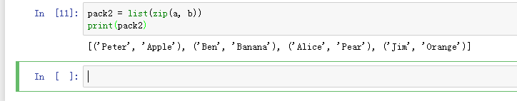 如何使用PYTHON里的ZIP函数