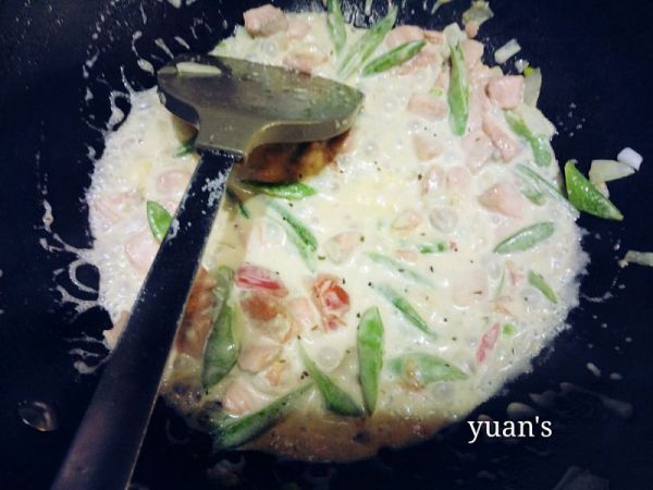 三文鱼奶酪意面