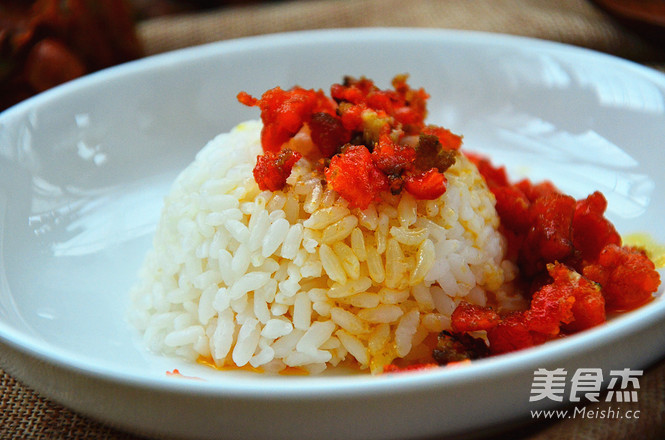 蟹黄捞饭的做法