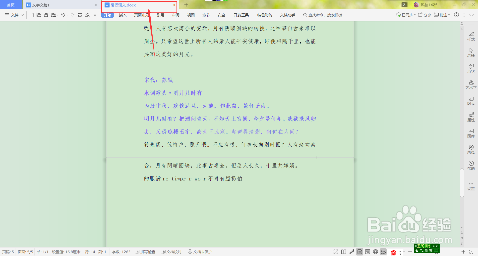 Wps中如何删除分页符？