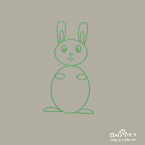 如何画卡通兔子的简笔画?