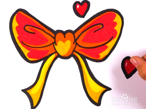 怎样画蝴蝶结