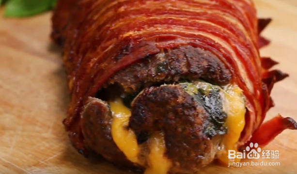 怎么做培根汉堡卷