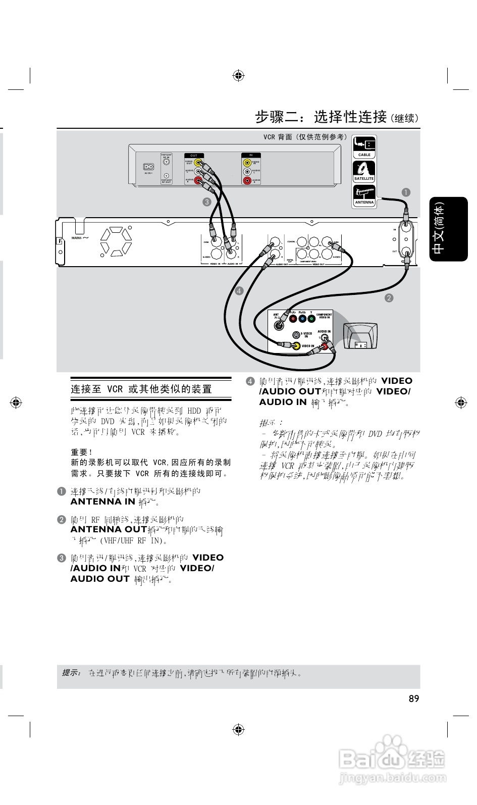 飞利浦DVDR3435H/93 DVD硬盘录像机使用说明书:[1]