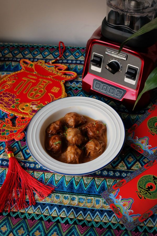 红烧油面筋塞肉