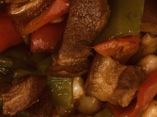 红烧肉炖白芸豆