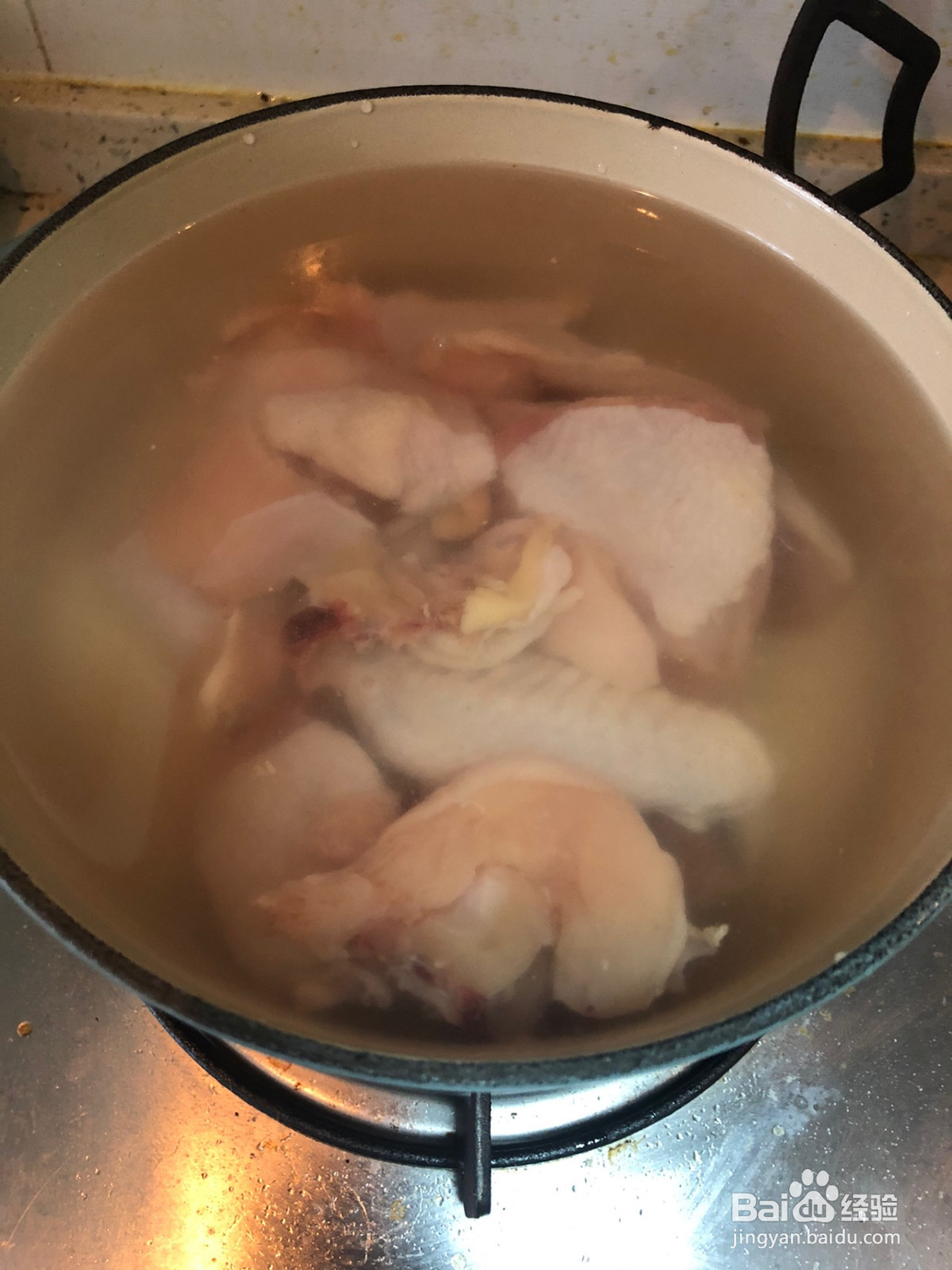 山药虫草花炖老母鸡汤的做法