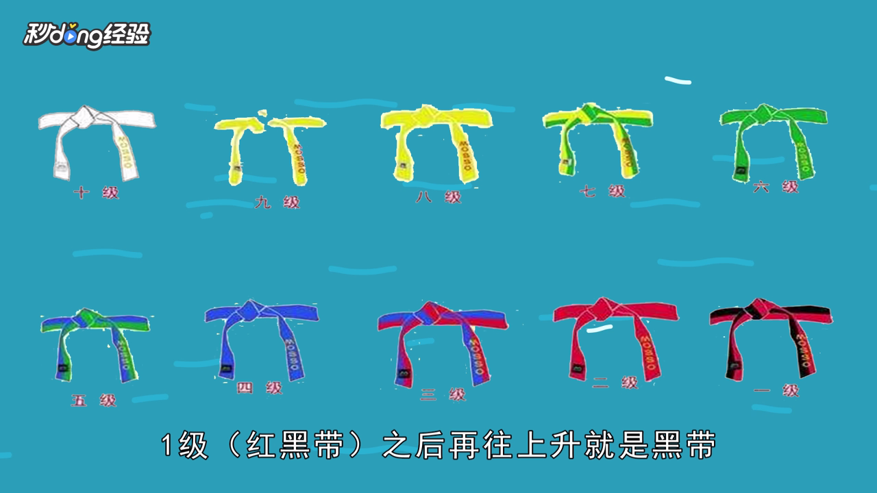 跆拳道腰带怎么分等级
