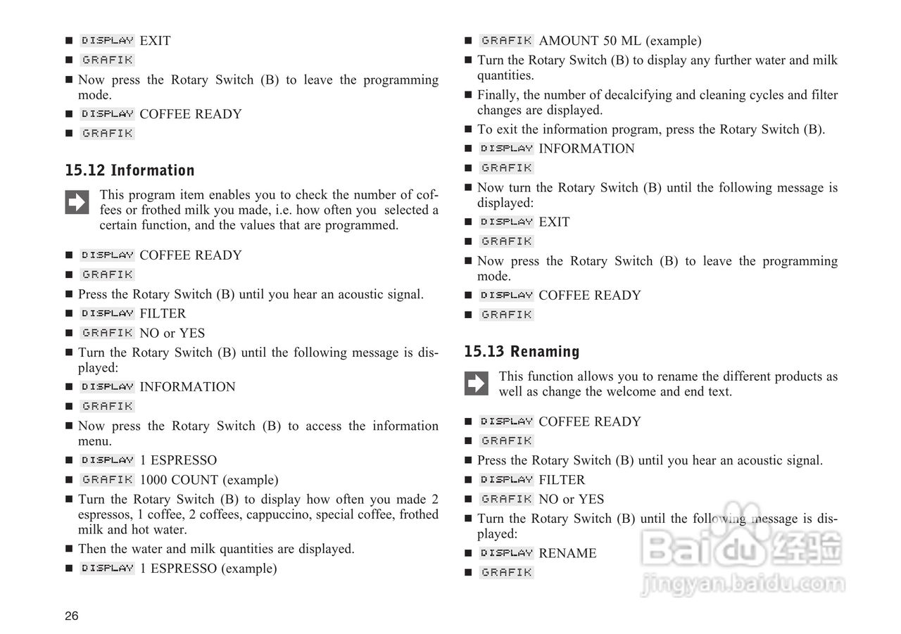 JURA IMPRESSA X5咖啡机使用手册:[2]