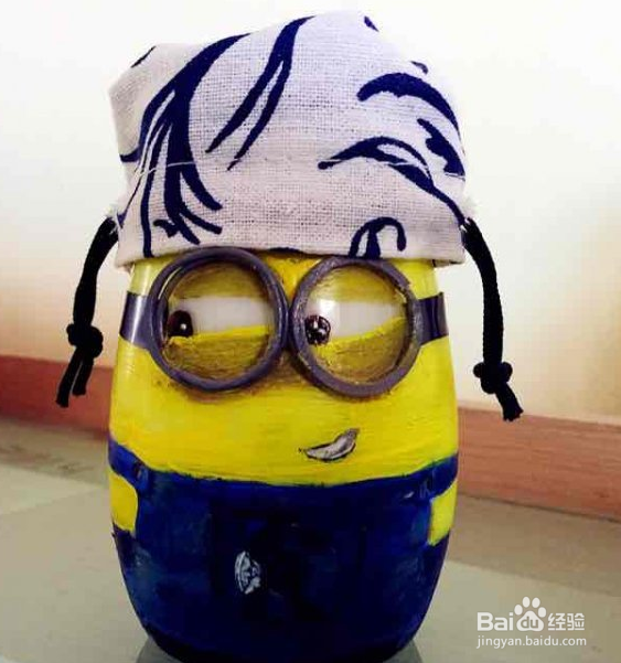 小黄人玻璃笔筒DIY 你的笔有地方放了！