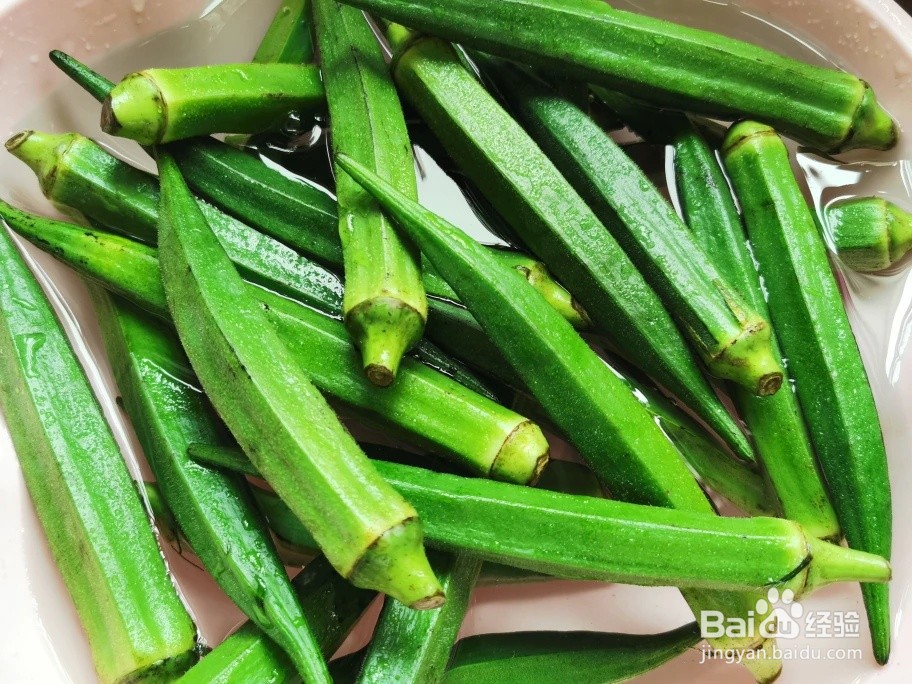 凉拌秋葵的做法