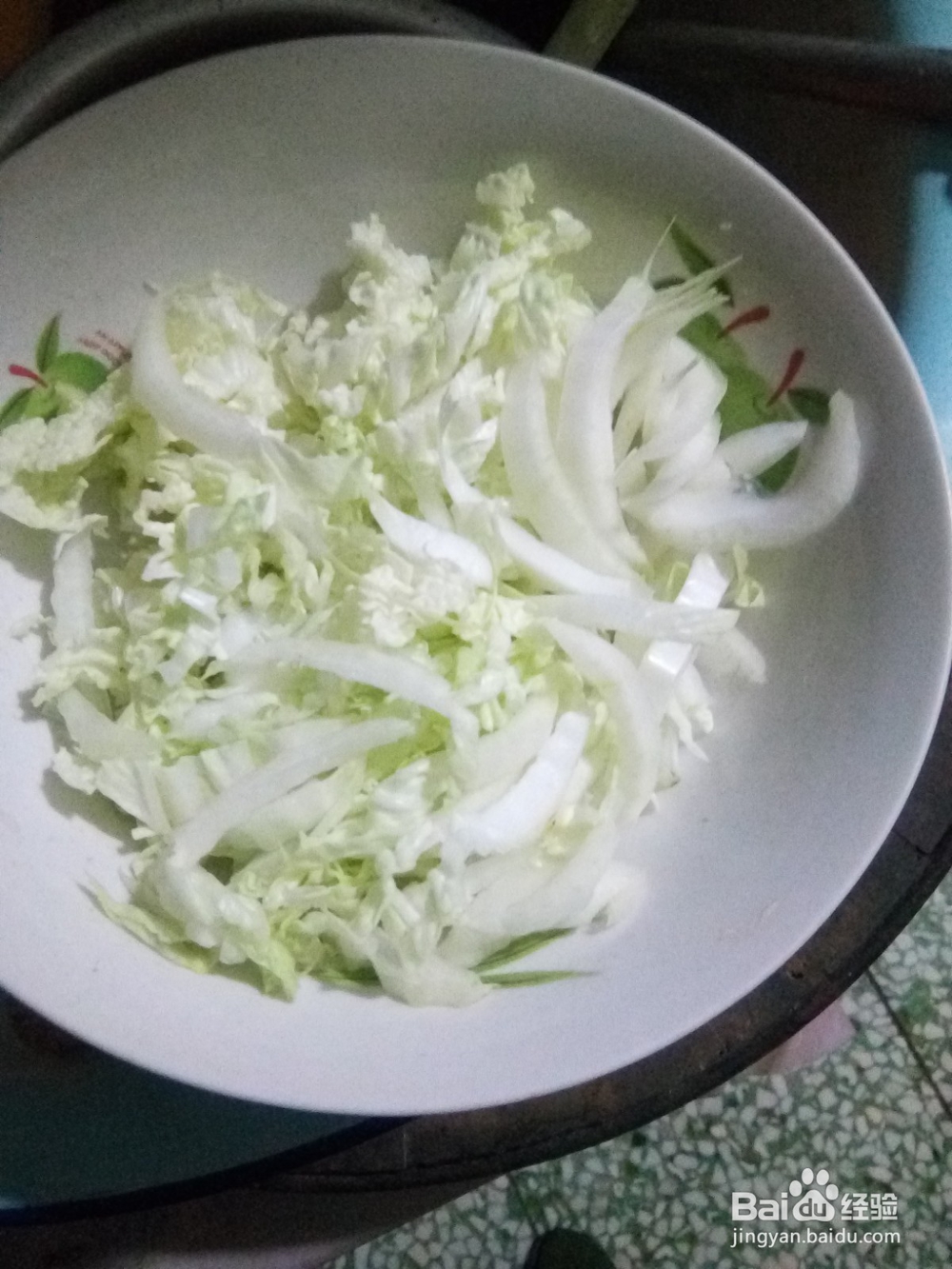 香菜段炒白菜丝