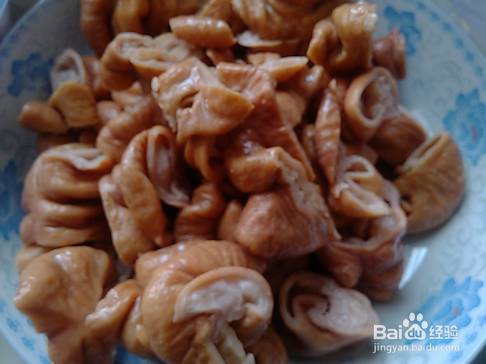 美味的辣炒大肠