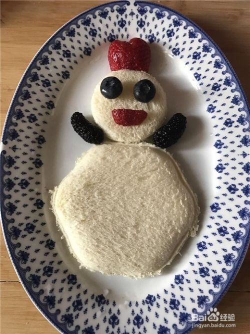 如何制作亲子儿童餐——快乐雪人面包切片