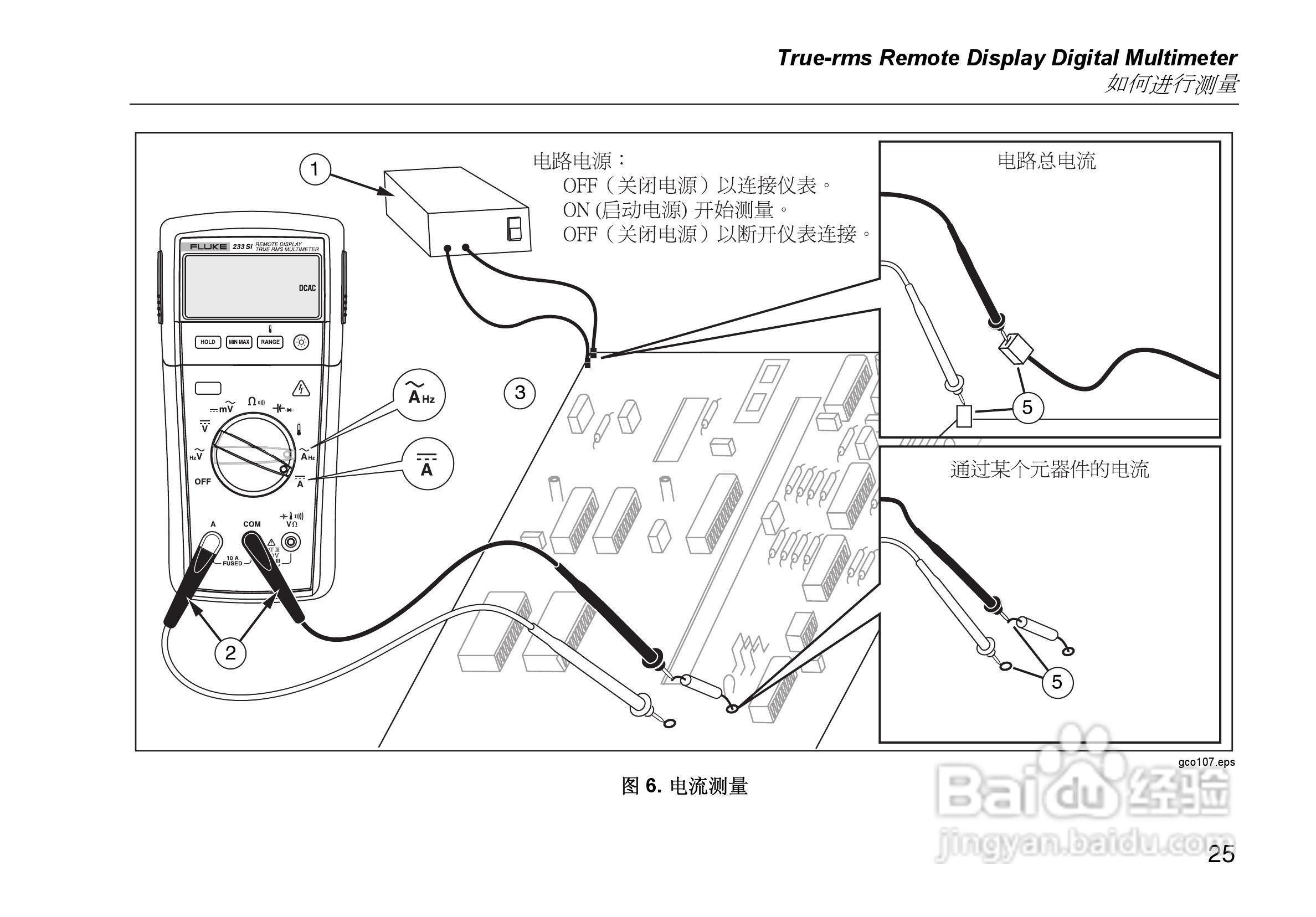 福禄克Fluke 233远程显示万用表使用说明书:[4]