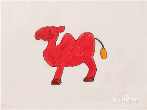 少儿简笔画——怎么样一笔一笔画出沙漠骆驼?